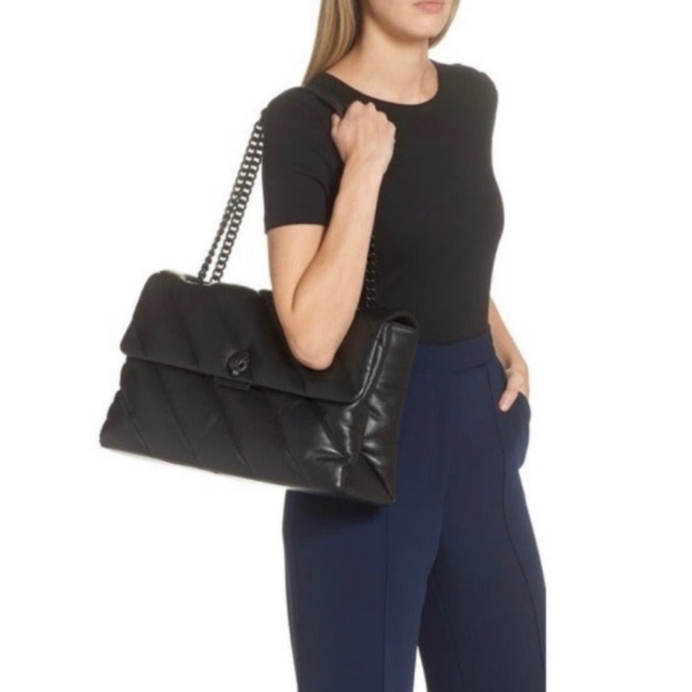 Kurt Geiger XXL Kensington Quilted Leather Shoulder Bag